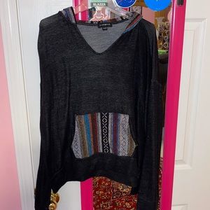 Flash mob Aztec print hoodie